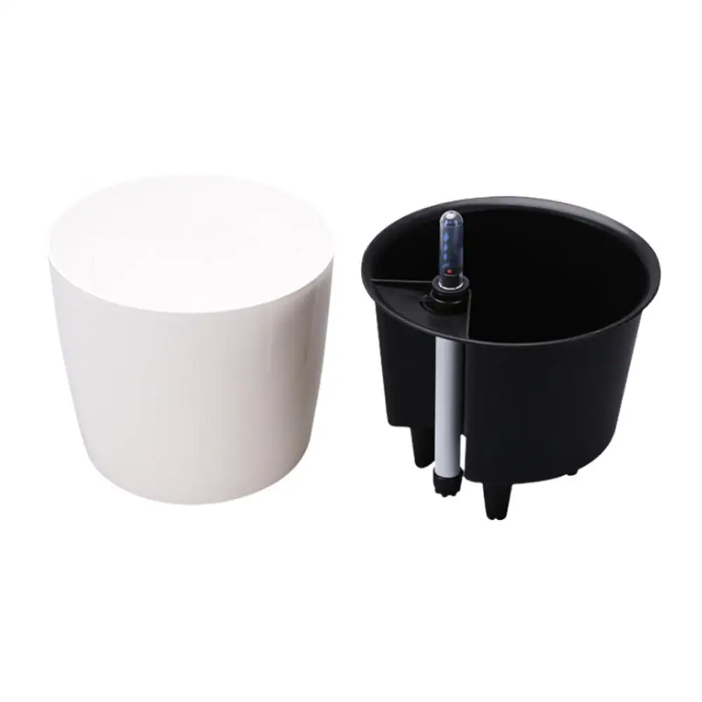 Automatic Watering Flower Pot Round Lazy Absorption Flower Pot Resin Environmental Protection Planting Pot Green Plant 
Automatic Watering Flower Pot Round Lazy Absorption Flower Pot Resin Environmental Protection Planting Pot Green Plant