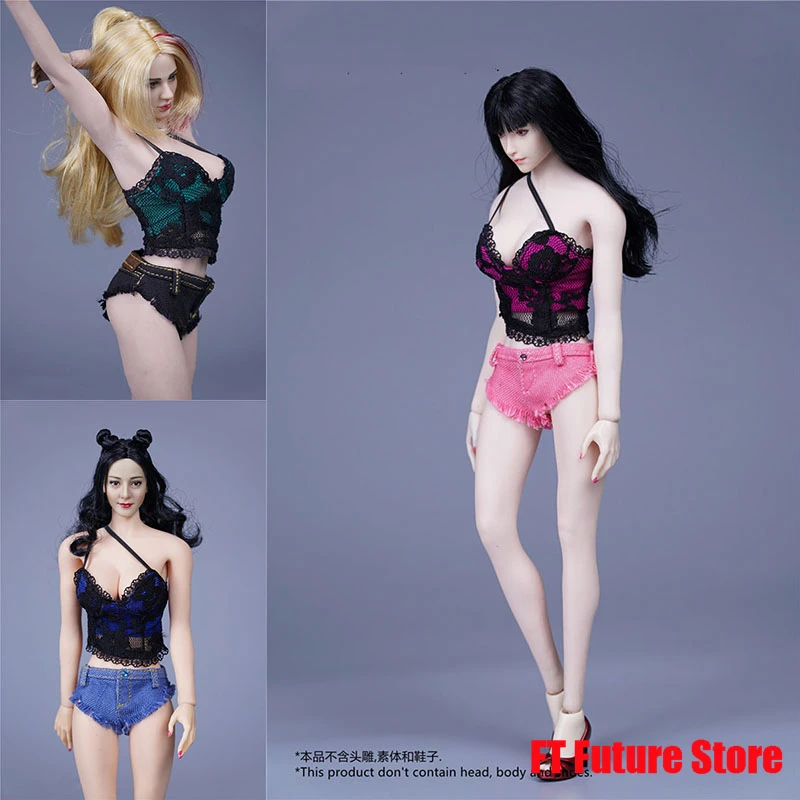 SA Toys 1/6 Female Camisole Denim Shorts Set Model SA029 Fit 12''TBL S23B Mid Breast Suntan Action Figure Body
SA Toys 1/6 Female Camisole Denim Shorts Set Model SA029 Fit 12''TBL S23B Mid Breast Suntan Action Figure Body