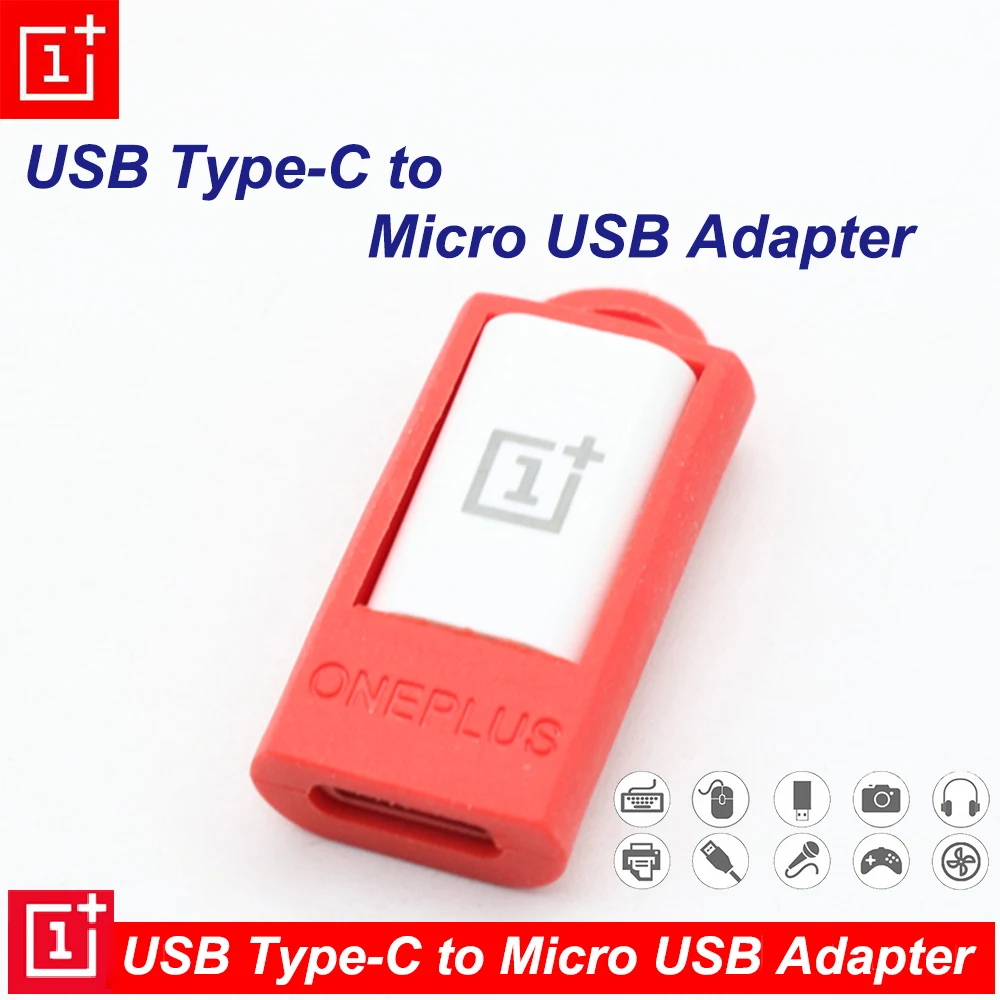Переходник для зарядного кабеля ONEPLUS оригинальный переносной адаптер микро-usb