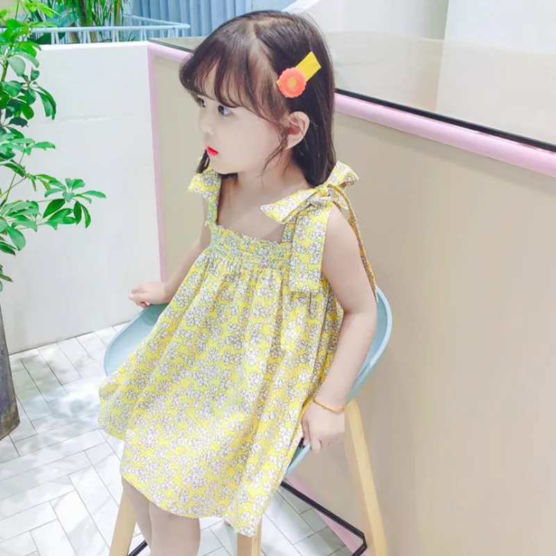 DFXD Toddler Clothes Girls Bow Sling Dress Summer Style Floral Print Korean Princess Dress Baby Cotton Clothing 1-7T Vestidos
DFXD Toddler Clothes Girls Bow Sling Dress Summer Style Floral Print Korean Princess Dress Baby Cotton Clothing 1-7T Vestidos