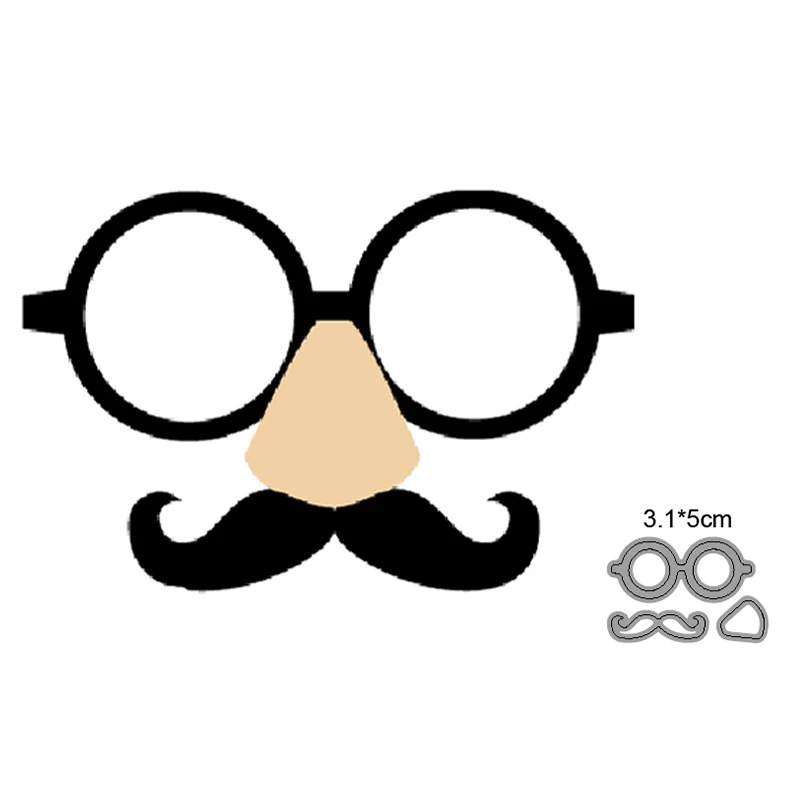 Beard Glasses Metal Cutting Dies Cut Craft for DIY Scrapbooking Card Paper Photo Album Making 
Beard Glasses Metal Cutting Dies Cut Craft for DIY Scrapbooking Card Paper Photo Album Making