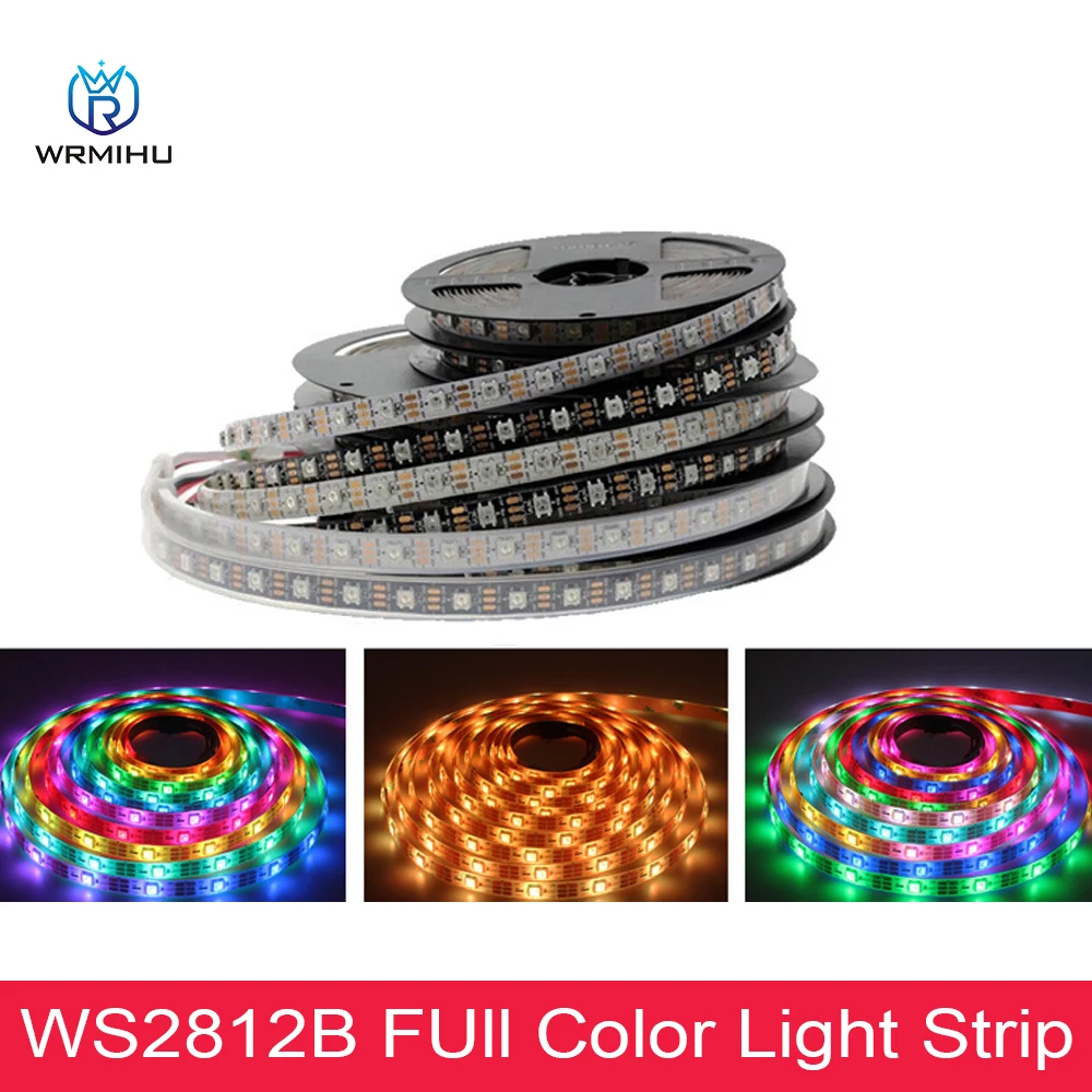 Светодиодная лента RGB WS2812B 5 в постоянного тока м с индивидуальной адресацией WS2812