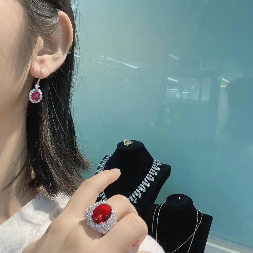 LARGE SYNTHETIC BLUE SAPPHIRE /RUBY-COLOR DIAMOND ZIRCON STONE RING WEDDING DESIGNER COPPER PARTY JEWELRY FOR WOMEN
LARGE SYNTHETIC BLUE SAPPHIRE /RUBY-COLOR DIAMOND ZIRCON STONE RING WEDDING DESIGNER COPPER PARTY JEWELRY FOR WOMEN