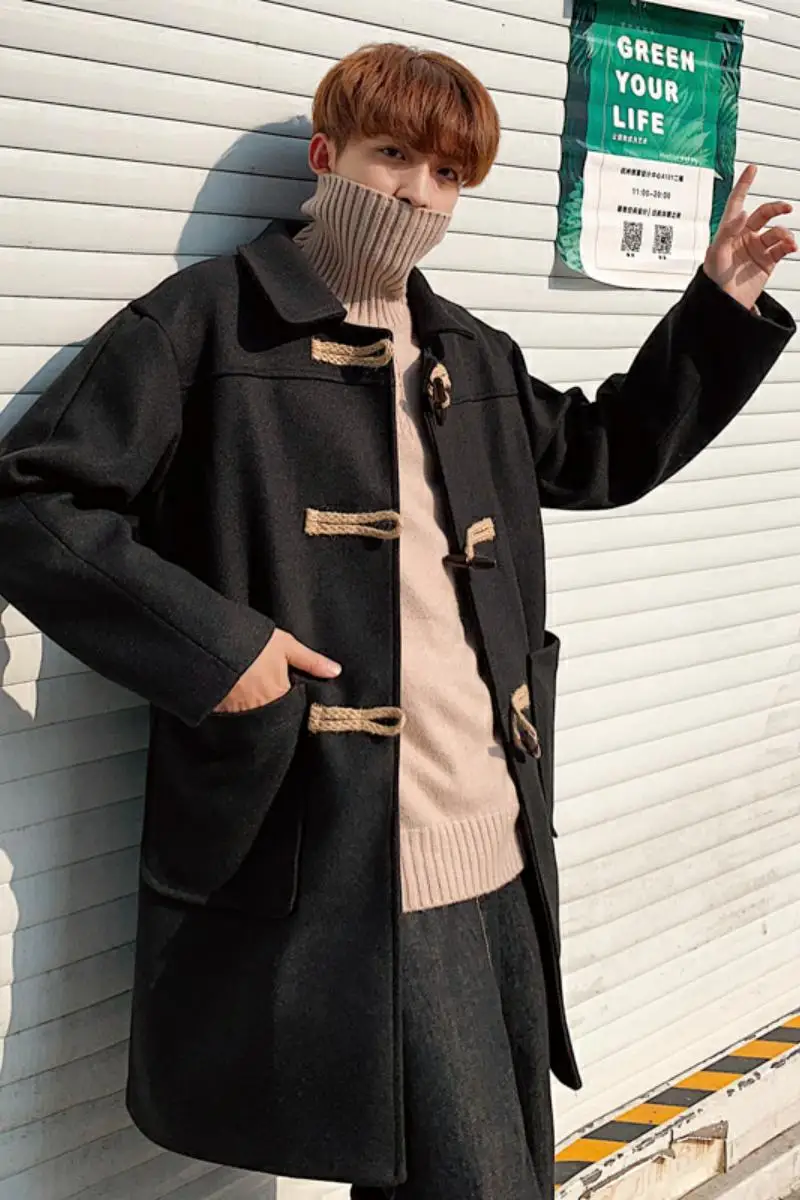 mens overcoats and jackets Luxury Winter Trench Coat Men Fashion Solid lapel Overcoat Men Casual Button Long Woolen Jacket
mens overcoats and jackets Luxury Winter Trench Coat Men Fashion Solid lapel Overcoat Men Casual Button Long Woolen Jacket