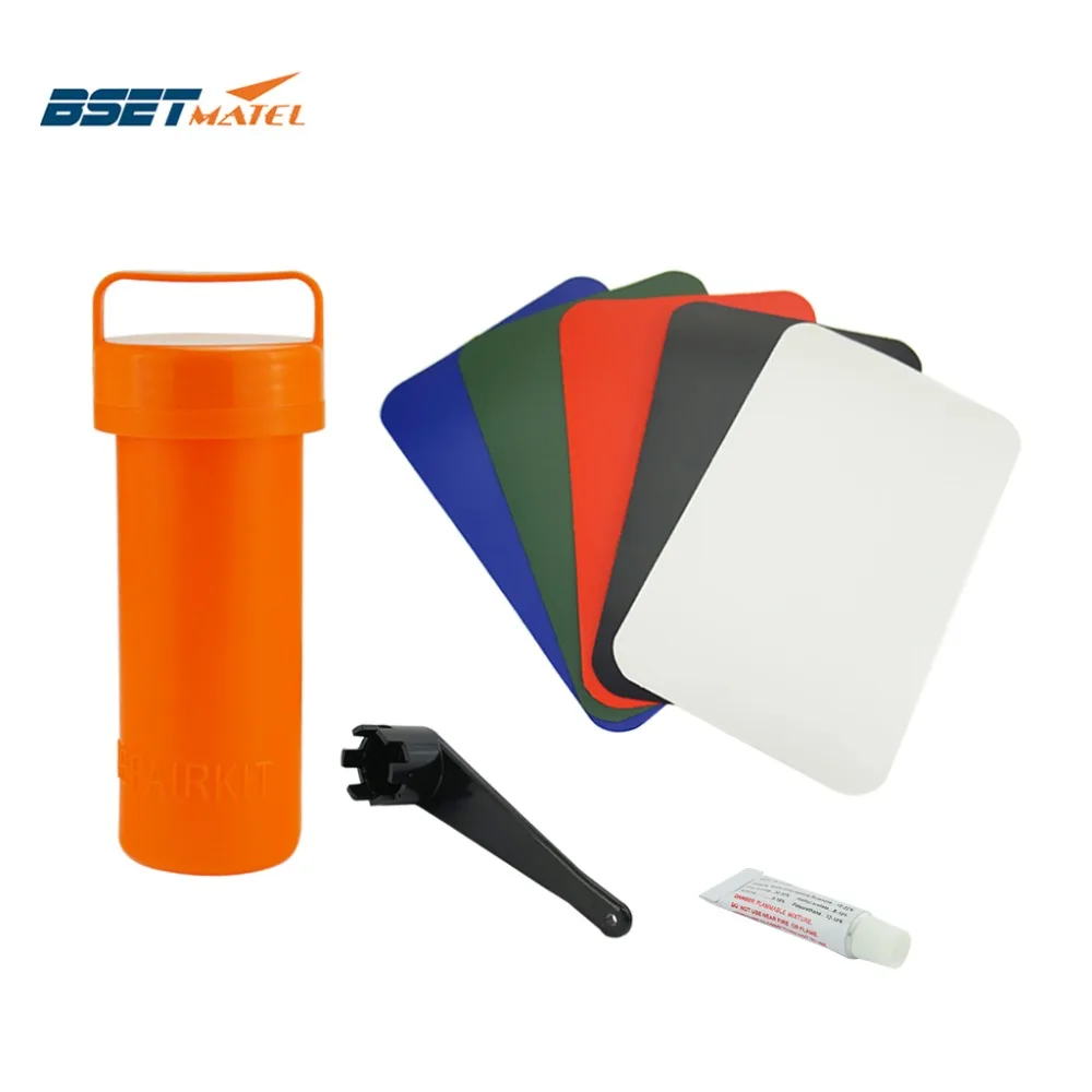 Inflatable Plastic Boat Kayak Special PVC Repair Patch Kit Waterproof PVC Glue Valve Wrench Container Bucket Dinghy Accessories
Inflatable Plastic Boat Kayak Special PVC Repair Patch Kit Waterproof PVC Glue Valve Wrench Container Bucket Dinghy Accessories