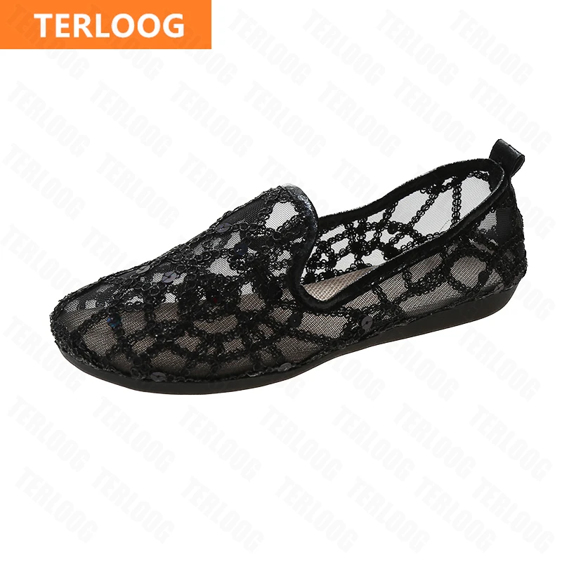 Women's Shoes 2021 New Spring Summer Mesh Chain Sexy Flat Shoes Fashion Sequins Breathable Ladies Lazy Casual Shoes Sandals
Women's Shoes 2021 New Spring Summer Mesh Chain Sexy Flat Shoes Fashion Sequins Breathable Ladies Lazy Casual Shoes Sandals