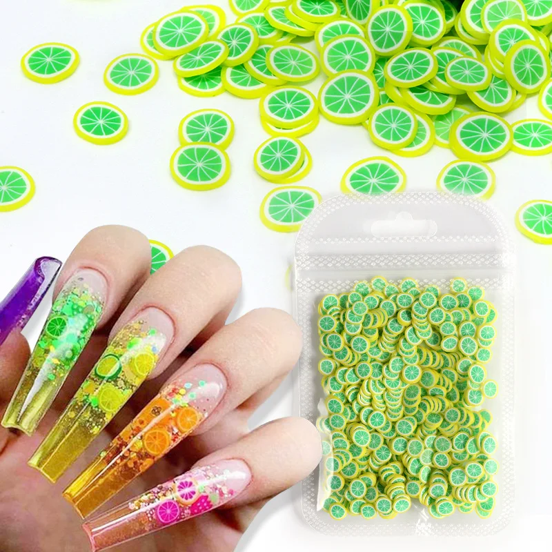 Summer Fruit Soft Pottery Lemon Strawberry Fruit Design Thin Patch Nail Art Candy Color UV Gel Polish Decorative Nail Tool 
Summer Fruit Soft Pottery Lemon Strawberry Fruit Design Thin Patch Nail Art Candy Color UV Gel Polish Decorative Nail Tool