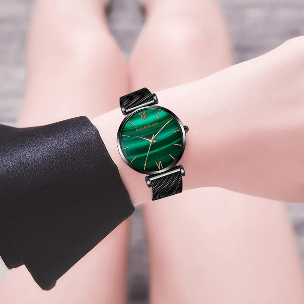 NEW 1 Set Bracelet Quartz Waterproof Peacock Green Stone Pattern Fashion Casual Ultra-thin Stainless Steel Strap Women Watches
NEW 1 Set Bracelet Quartz Waterproof Peacock Green Stone Pattern Fashion Casual Ultra-thin Stainless Steel Strap Women Watches