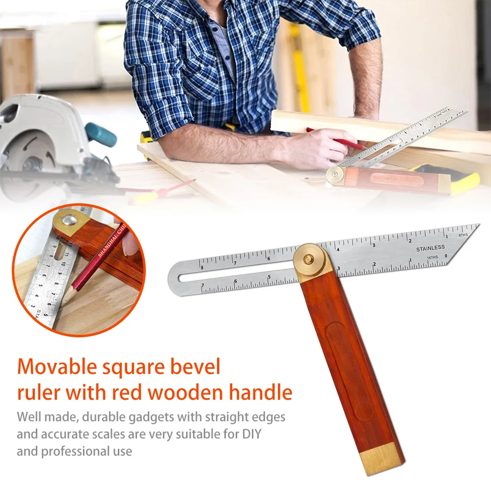 Adjustable Angle T-Bevel Gauge Marking Ruler Angle Finder Measuring Transferring Tool for Architect Engineer Woodworking
Adjustable Angle T-Bevel Gauge Marking Ruler Angle Finder Measuring Transferring Tool for Architect Engineer Woodworking