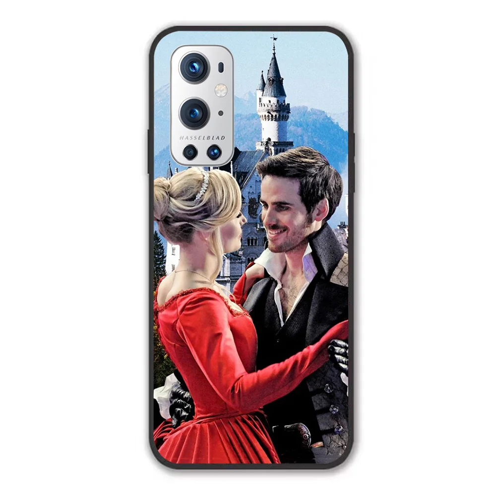 

For OnePlus Captain Swan Fairy Tale Watercolor Soft TPU Border OnePlus 7 7T 7Pro 8 8T 8Pro 9 9Pro Case