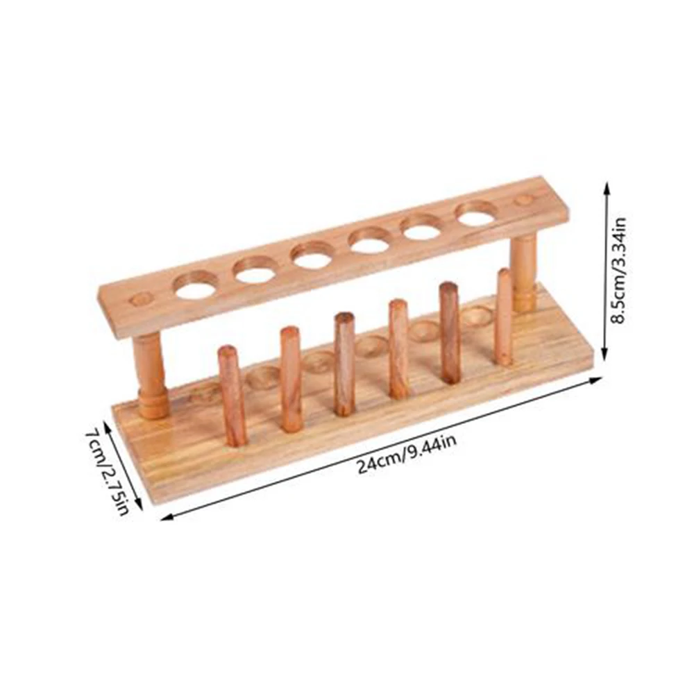 Wooden Lab Test Tube Storage Holder Bracket Rack 6 Holes With Stand Sticks #999
Wooden Lab Test Tube Storage Holder Bracket Rack 6 Holes With Stand Sticks #999