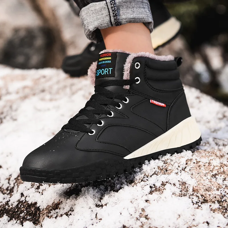 Men Hiking Boots Warm Men High Quality Waterproof Leather Winter Snow Boots Sneakers Outdoor Male Work Shoes 39-44 Size Big Size
Men Hiking Boots Warm Men High Quality Waterproof Leather Winter Snow Boots Sneakers Outdoor Male Work Shoes 39-44 Size Big Size