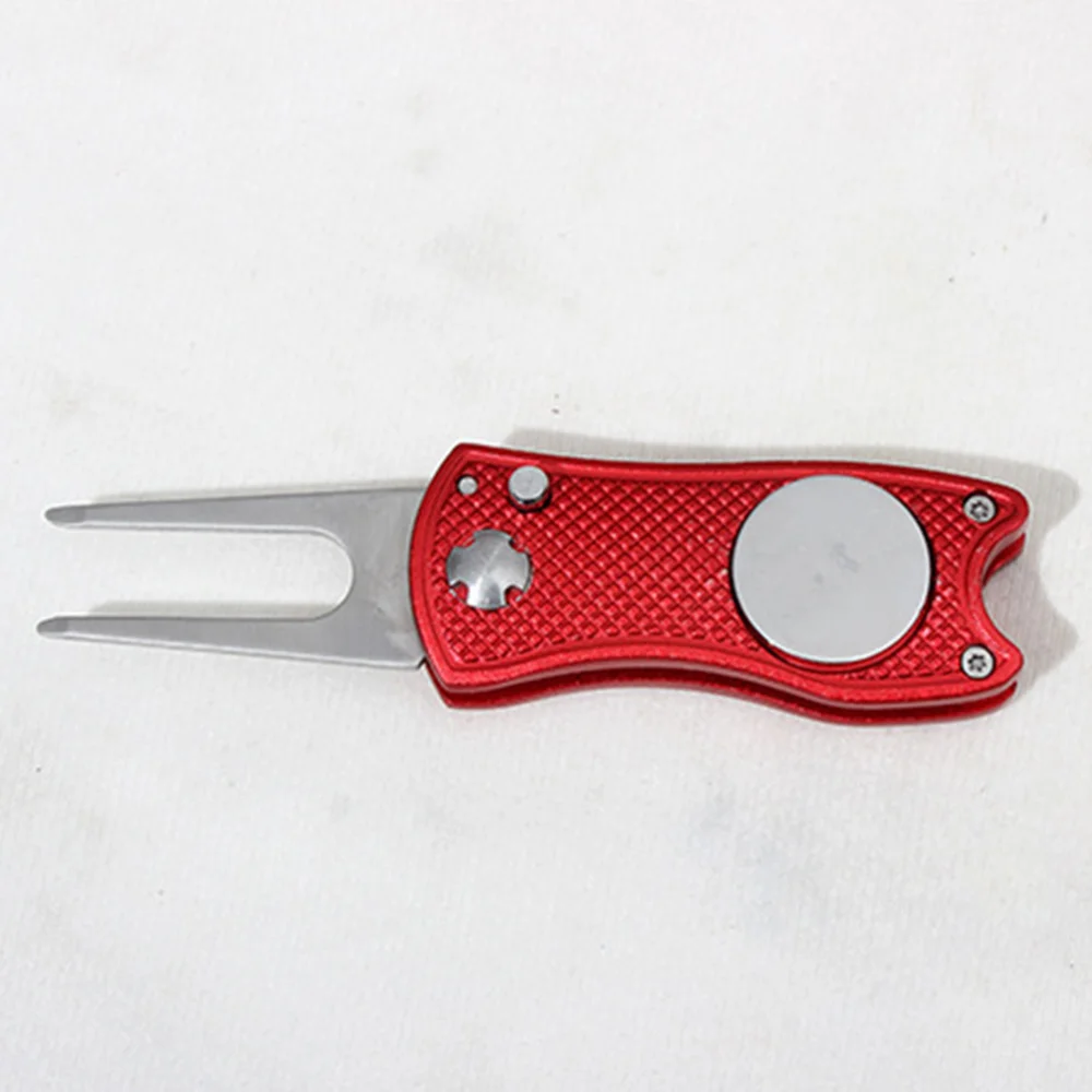 All Metal Stainless Steel Foldable Divot Repair Tool Marker Pitch Fork Putting Green Repair Kit Golfer Training A 
All Metal Stainless Steel Foldable Divot Repair Tool Marker Pitch Fork Putting Green Repair Kit Golfer Training A