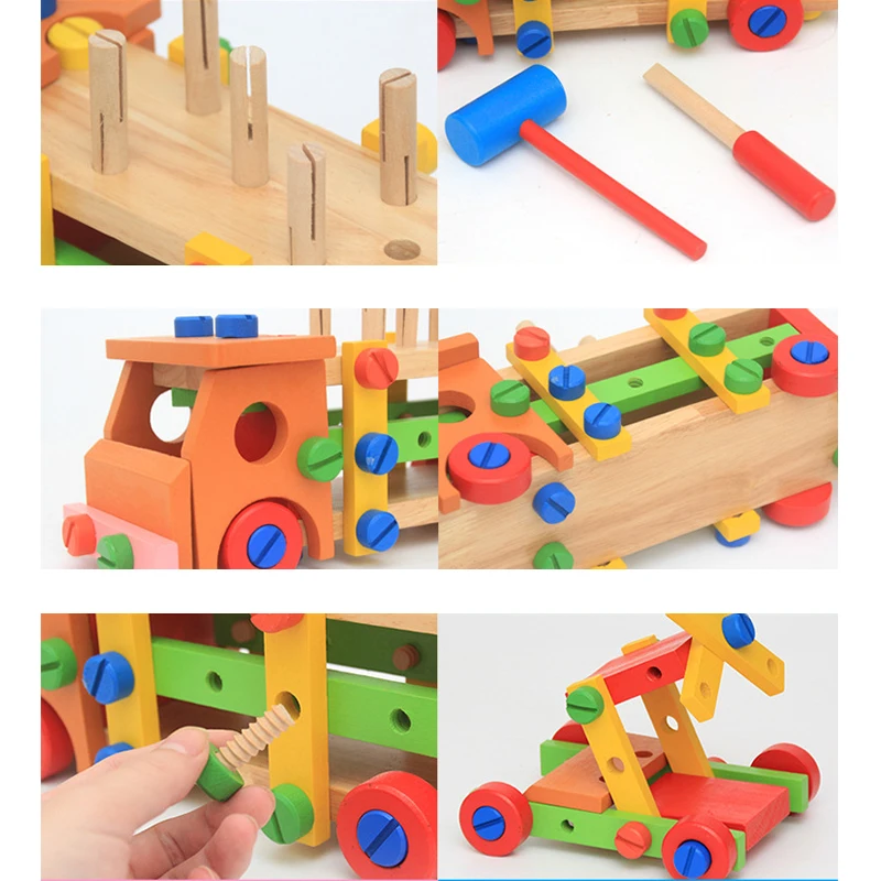 Wooden Blocks for Kids Children Multifunctional Assembly Vehicle Combination Hands-on Educational Montessori Toys M06
Wooden Blocks for Kids Children Multifunctional Assembly Vehicle Combination Hands-on Educational Montessori Toys M06
