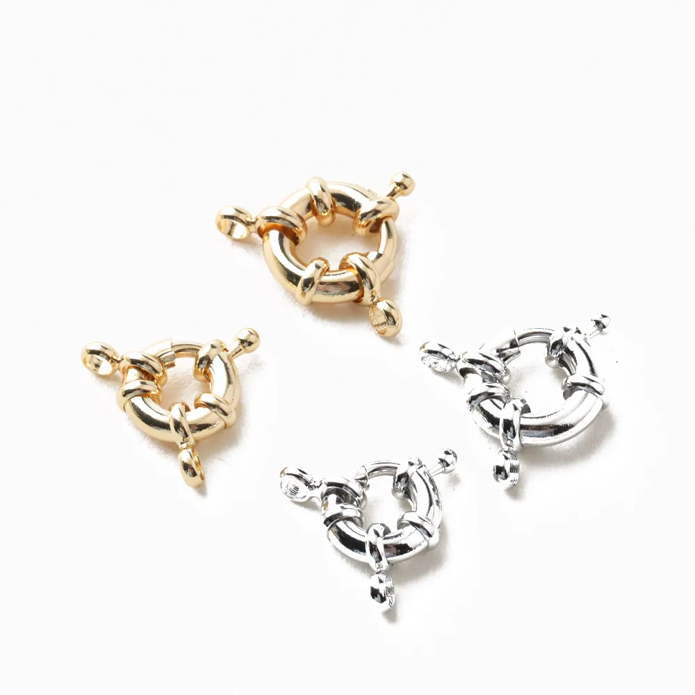6PCS Bracelet Necklace Connection Buckle Rudder Shape 14k Gold Plated for Jewelry Findings Components DIY Brass Accessories
6PCS Bracelet Necklace Connection Buckle Rudder Shape 14k Gold Plated for Jewelry Findings Components DIY Brass Accessories