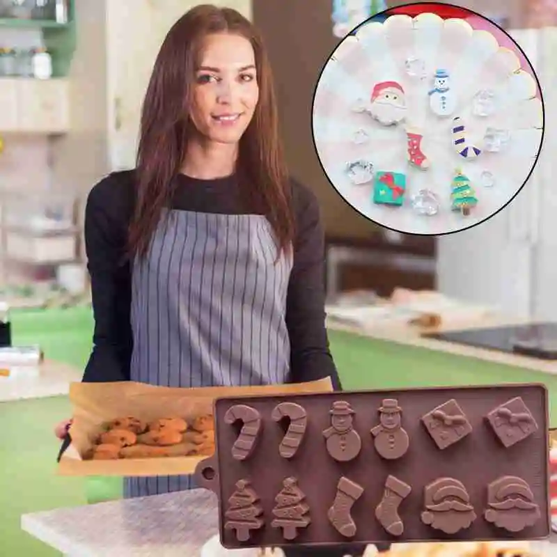 Christmas Tree Chocolate Party DIY Fondant Baking Cooking Cake Decorating Tools Silicone Molds Christmas Decorations
Christmas Tree Chocolate Party DIY Fondant Baking Cooking Cake Decorating Tools Silicone Molds Christmas Decorations
