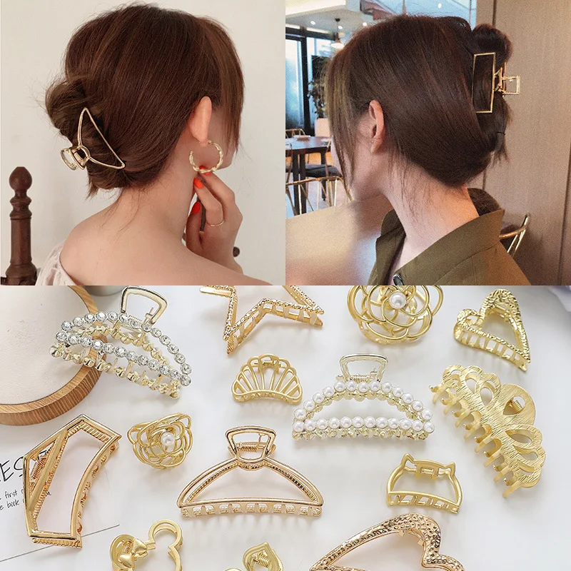2021 Women Girls Korean Style Mental Hair Claws Geometric Fashion Hair Accessories Big Size Simpe Hair Clips Headwear For Women
2021 Women Girls Korean Style Mental Hair Claws Geometric Fashion Hair Accessories Big Size Simpe Hair Clips Headwear For Women