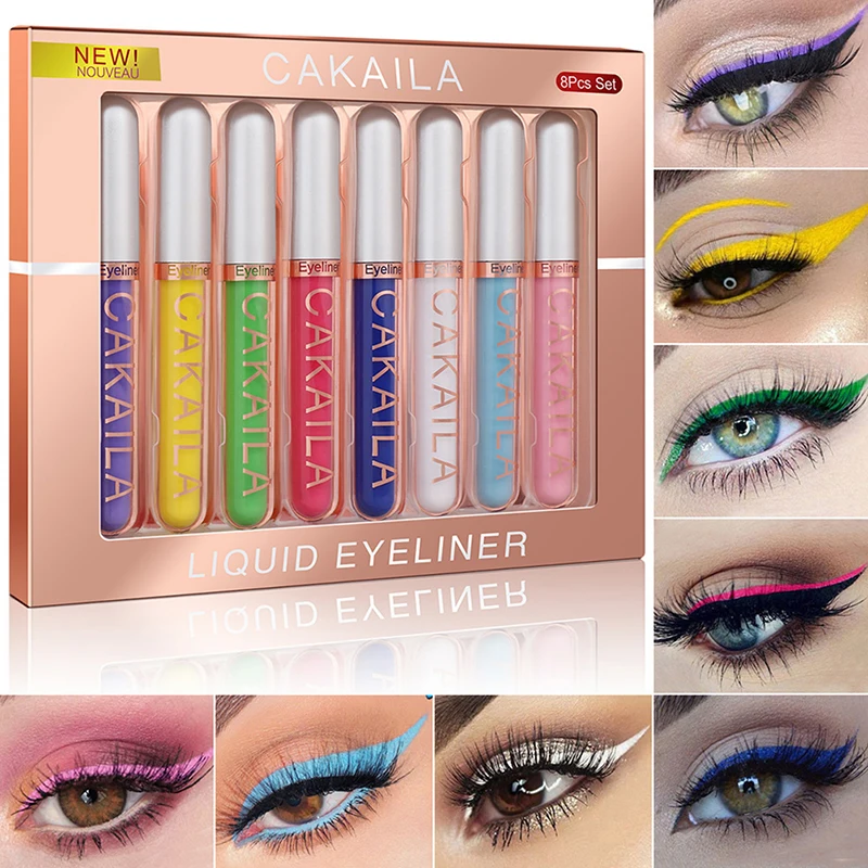 8 Colors/Set glitter eyeliner Matte Color Eyeliner Kit Makeup Waterproof Colorful Eye Liner Set eyeliner adhesive pen eyeshadow
8 Colors/Set glitter eyeliner Matte Color Eyeliner Kit Makeup Waterproof Colorful Eye Liner Set eyeliner adhesive pen eyeshadow