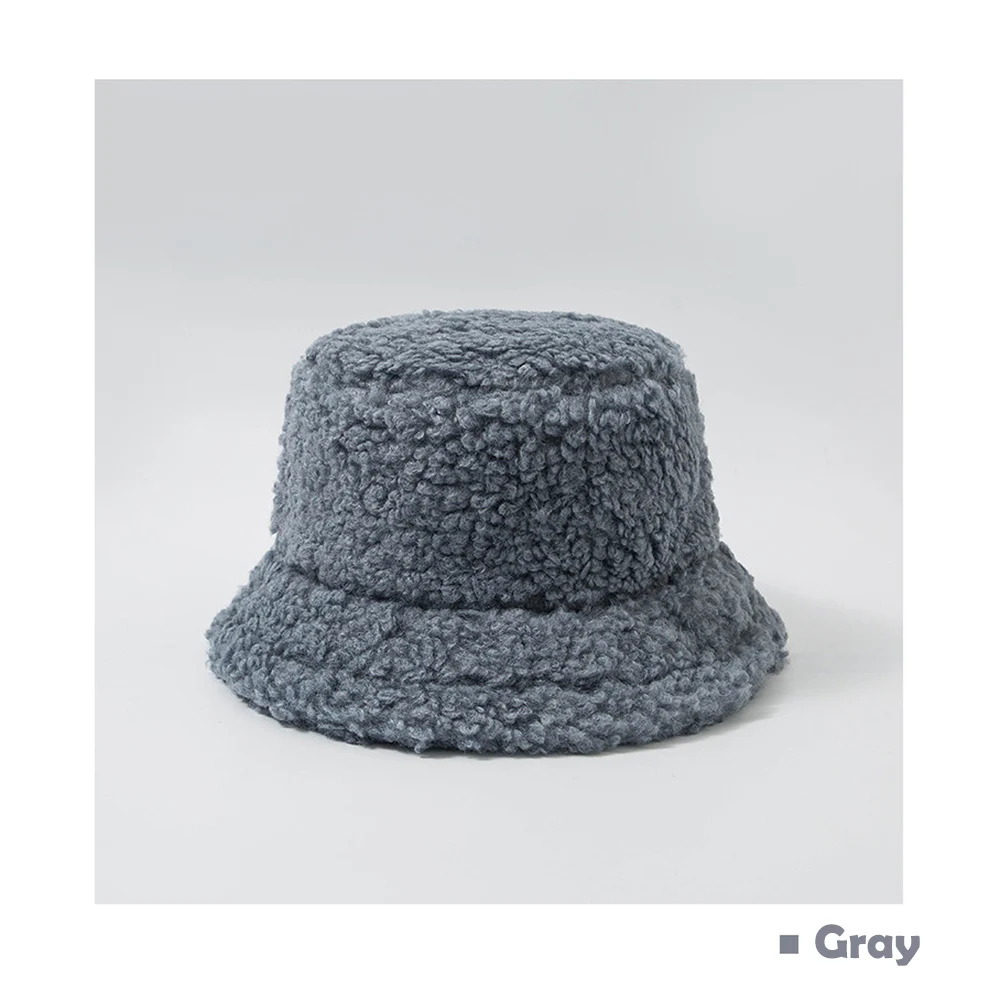 Women Bucket Hat Winter Solid Color Faux Lambswool Soft Warm Fishing Cap Sun Bucket Hat Breathable Sun Protection
Women Bucket Hat Winter Solid Color Faux Lambswool Soft Warm Fishing Cap Sun Bucket Hat Breathable Sun Protection