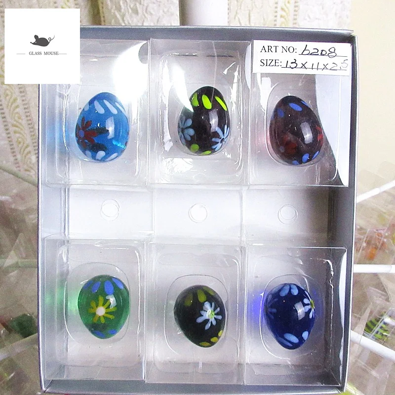 6pcs Color Easter egg ornament handmade Glass marbles ball with Flower design fish tank flowerpot decorative children toys 2.5cm
6pcs Color Easter egg ornament handmade Glass marbles ball with Flower design fish tank flowerpot decorative children toys 2.5cm