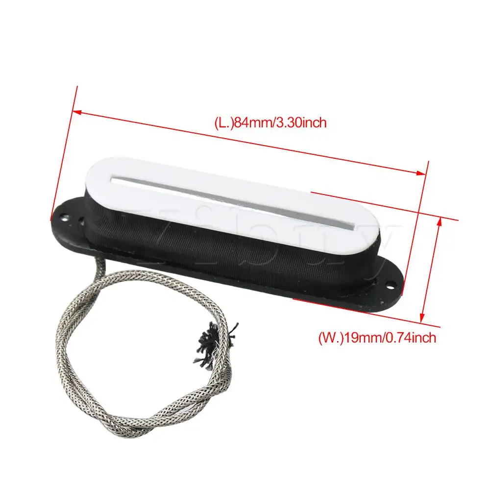 Yibuy White Metal Plastic Single Coil Guitar Pickup Orbital Style Musical Tool
Yibuy White Metal Plastic Single Coil Guitar Pickup Orbital Style Musical Tool