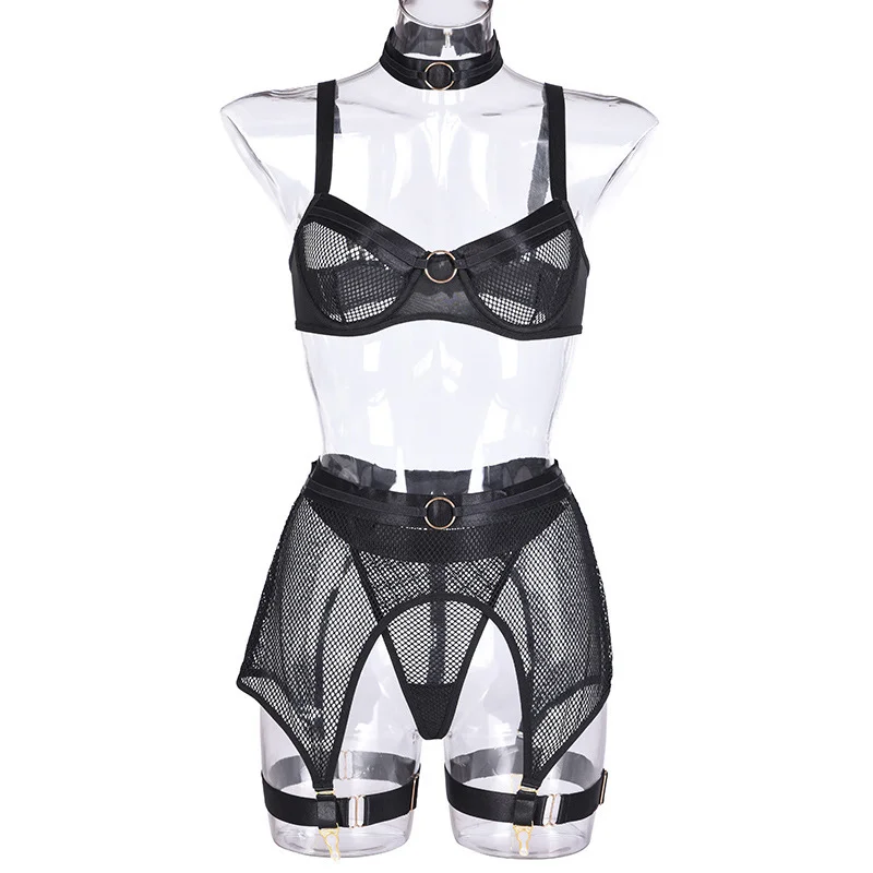 Women Lace Sexy Lingerie Set Underwear Suit See Through Lenceria Para Mujer Bra and Panties Garter Belts Set with Garter Belt
Women Lace Sexy Lingerie Set Underwear Suit See Through Lenceria Para Mujer Bra and Panties Garter Belts Set with Garter Belt
