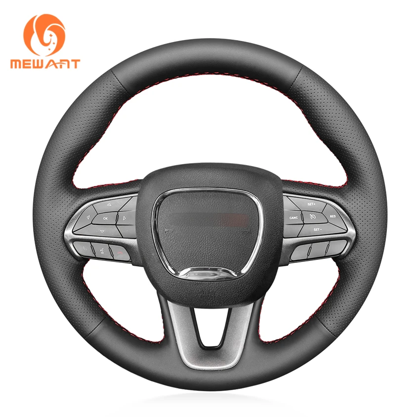 MEWANT Black Genuine Leather Steering Wheel Cover for Dodge Challenger Charger Dodge Durango 2015 2016 2017 2018 2019 2020 2021
MEWANT Black Genuine Leather Steering Wheel Cover for Dodge Challenger Charger Dodge Durango 2015 2016 2017 2018 2019 2020 2021