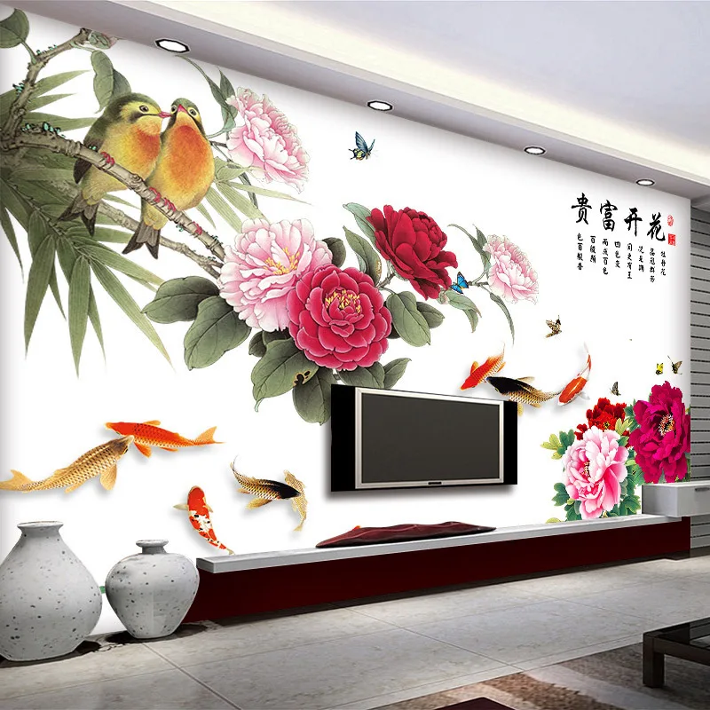 Large Chinese Style Wall Stickers Flowers for Living Room Sofa TV Wall Decals Study Bedroom Decoration Removable Home Murals PVC
Large Chinese Style Wall Stickers Flowers for Living Room Sofa TV Wall Decals Study Bedroom Decoration Removable Home Murals PVC