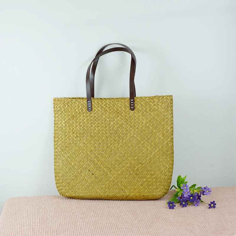 

Seagrass Woven Fashion Straw Woven Female Bag Manufacturers One-shoulder Handbag Bag Cosmetics Storage Bag