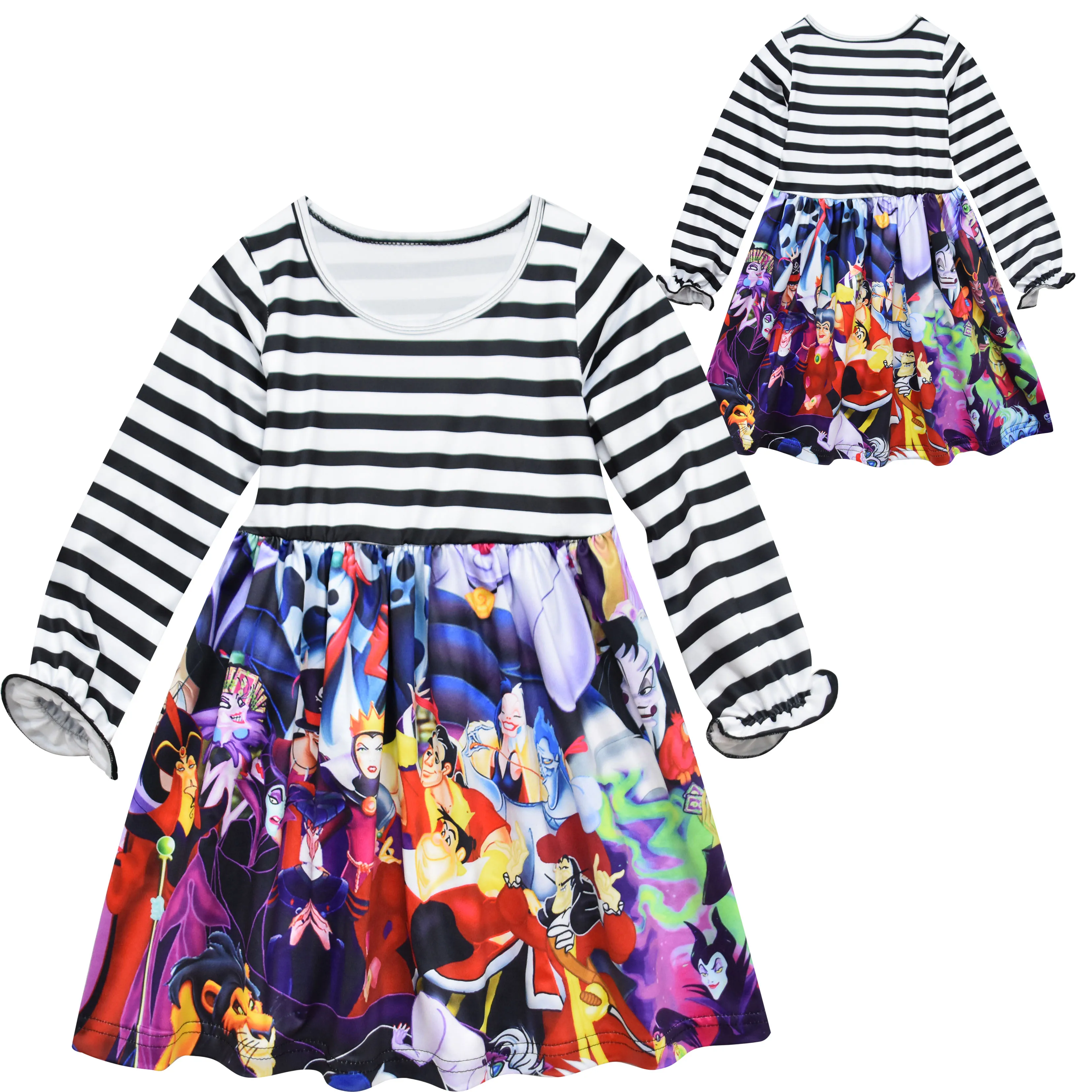 New Cartoon Printed Mermaid Costumes Kids Autumn Clothes Long Sleeve Snow White Queen Fower Girl Dress
New Cartoon Printed Mermaid Costumes Kids Autumn Clothes Long Sleeve Snow White Queen Fower Girl Dress