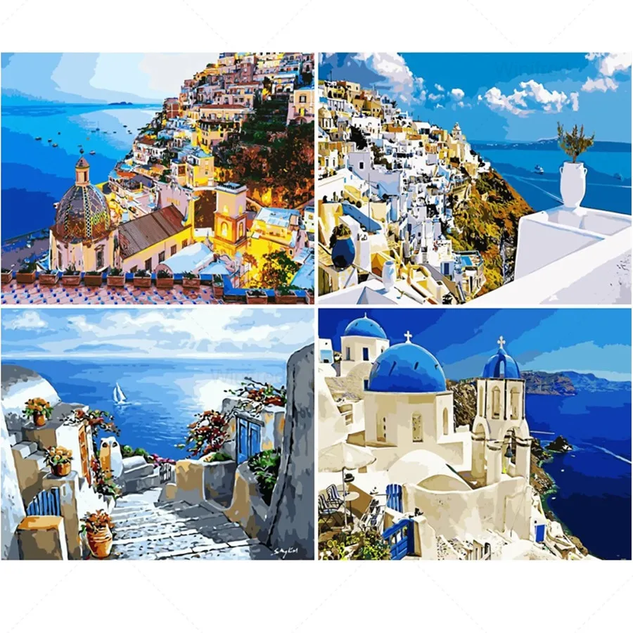 5D Diamond Painting Santorini Greece Landscape Diamond Mosaic Diy Full Round Diamond Embroidery Cross Stitch Rhinestone Decor
5D Diamond Painting Santorini Greece Landscape Diamond Mosaic Diy Full Round Diamond Embroidery Cross Stitch Rhinestone Decor