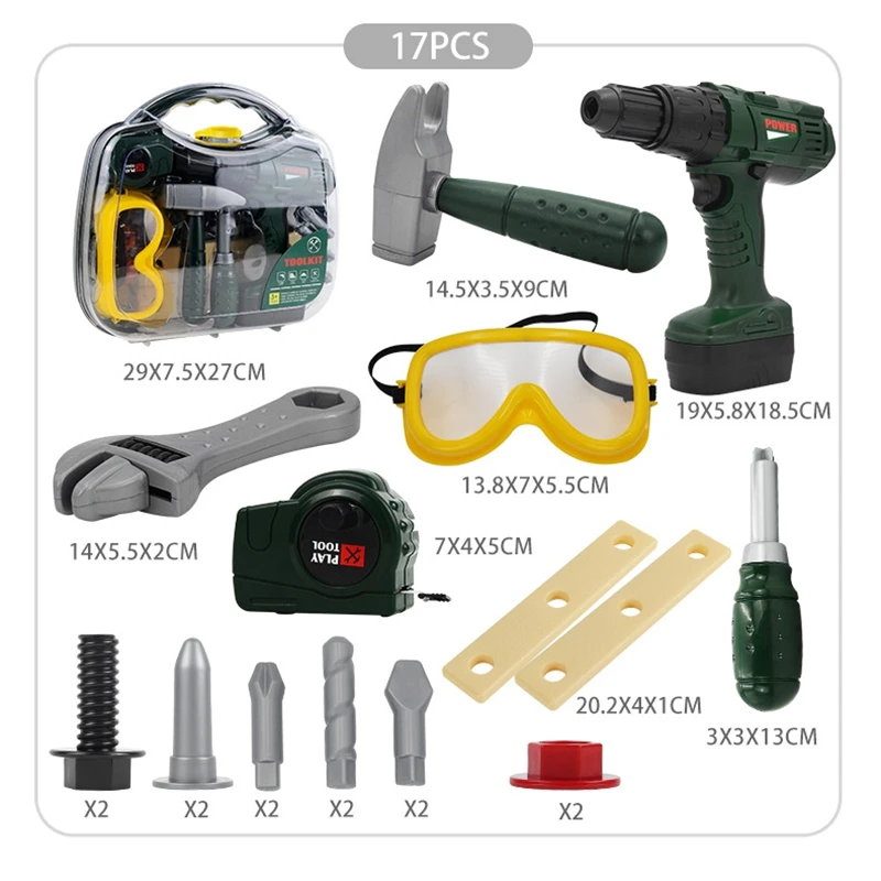 Kids Simulation Repair Tool Plastic Pretend Play Toys Early Learning Education Toys Creative Toy for Boys Birthday Gift
Kids Simulation Repair Tool Plastic Pretend Play Toys Early Learning Education Toys Creative Toy for Boys Birthday Gift
