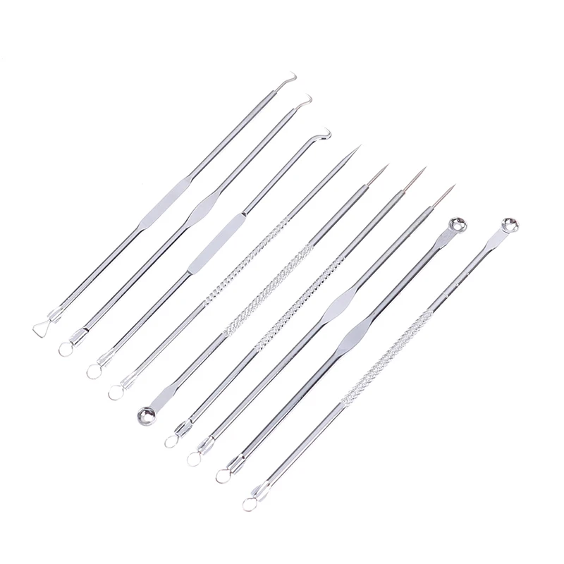 9Pcs Facial Acne Blackhead Remover Needles Extractor Pimple Blemish Comedone Removal Double Head Face Care Tool Acne Extractor
9Pcs Facial Acne Blackhead Remover Needles Extractor Pimple Blemish Comedone Removal Double Head Face Care Tool Acne Extractor