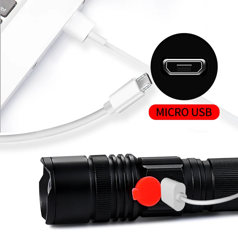 Portable led flashlight P50 tactical torch 3000LM waterproof Aluminum alloy lantern usb rechargeable 18650 battery light
Portable led flashlight P50 tactical torch 3000LM waterproof Aluminum alloy lantern usb rechargeable 18650 battery light
