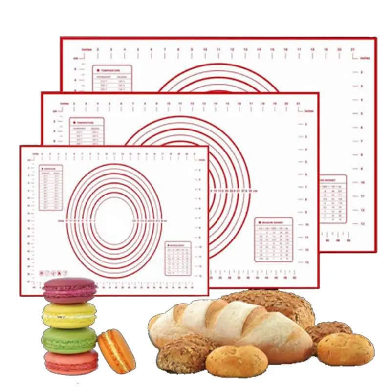 Silicone Kneading Pad Non-Stick Rolling Dough Mat with Scale Kitchen Cooking Pastry Sheet Baking Mats Tools
Silicone Kneading Pad Non-Stick Rolling Dough Mat with Scale Kitchen Cooking Pastry Sheet Baking Mats Tools