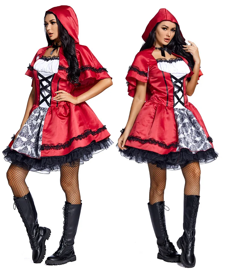 Ladies Little Red Riding Hood Costume Fancy Dress Halloween Party Cosplay Outfit
Ladies Little Red Riding Hood Costume Fancy Dress Halloween Party Cosplay Outfit