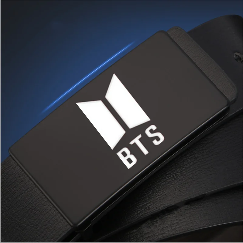 

Kpop Bangtan Boys Letter ARMY Belt Trendy 2021 JIMIN J-HOPE Fan Boys Girls 3.5cmX115c Black PU Belt Fashion Accessories BTS-53