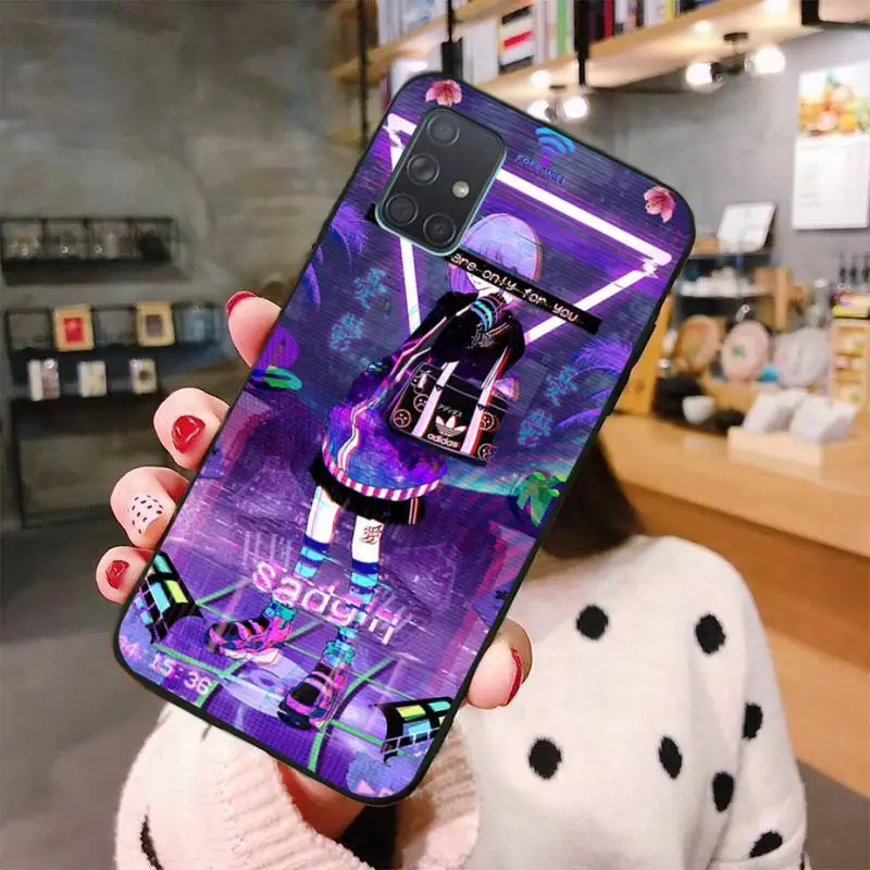 Чехол для телефона Vaporwave Glitch аниме Samsung Galaxy A01 A11 A31 A81 A10 A20 A30 A40 A50 A70 A80 A71 A91 A51 |