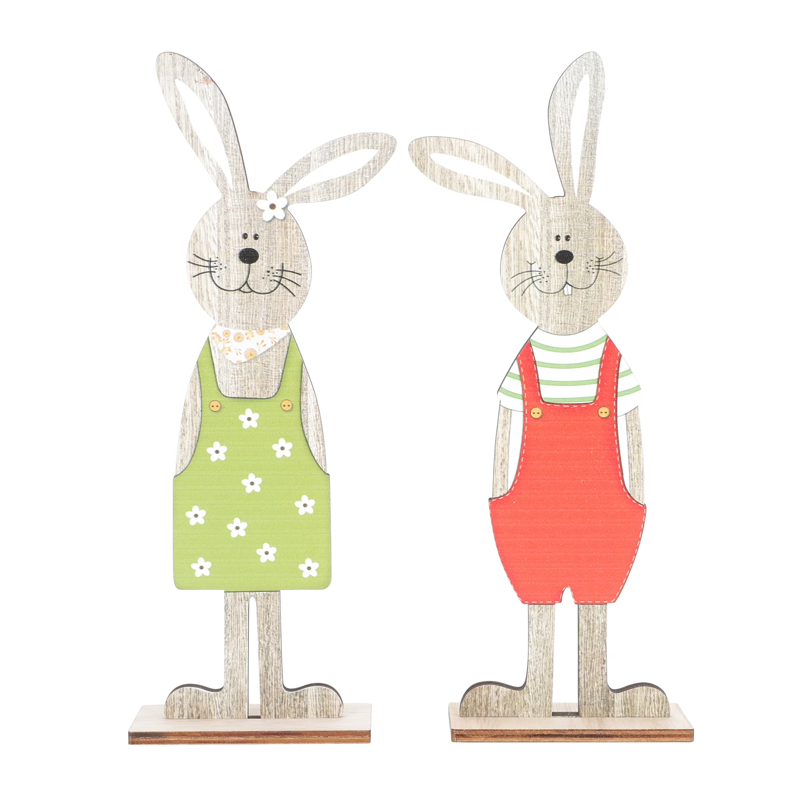 1 Pair of Wooden Easter Adornments Decorative Bunny Crafts Household Party Decor 
1 Pair of Wooden Easter Adornments Decorative Bunny Crafts Household Party Decor