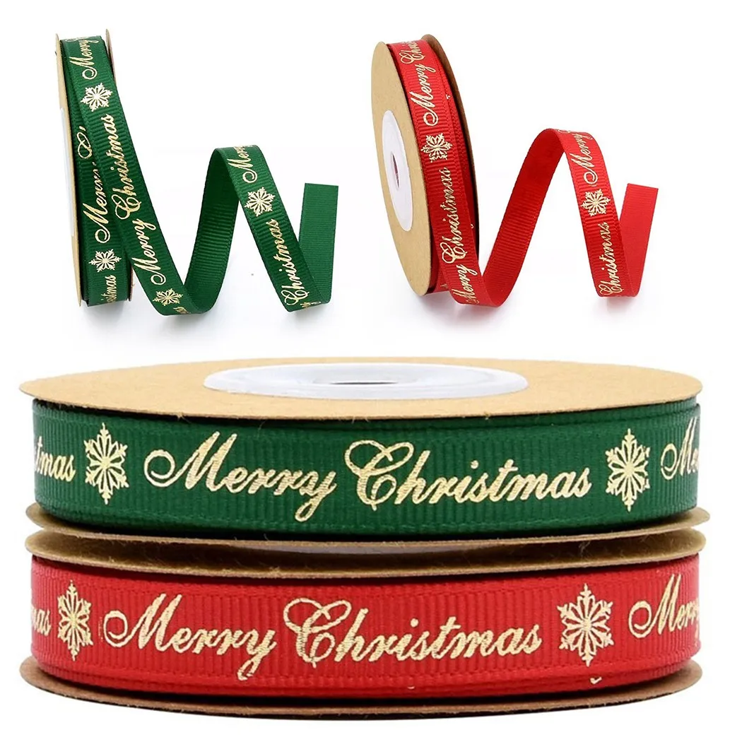 10mmx10 Yards Red Green Hot Stamping Decorative Ribbon Christmas Decor Ribbon Gold Stamped Letter Ribbed Ribbon Holiday Decor
10mmx10 Yards Red Green Hot Stamping Decorative Ribbon Christmas Decor Ribbon Gold Stamped Letter Ribbed Ribbon Holiday Decor
