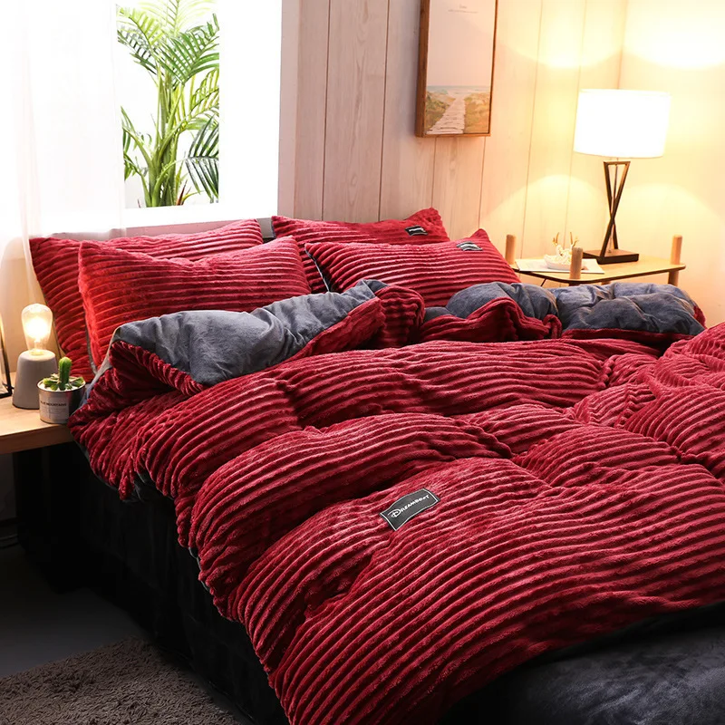 Nordic Bed Duvet Cover 220x240 King Size Comforter Quilt Cover Luxury Flannel Velvet Double Duvet Cover 150 Fluffy One Piece
Nordic Bed Duvet Cover 220x240 King Size Comforter Quilt Cover Luxury Flannel Velvet Double Duvet Cover 150 Fluffy One Piece