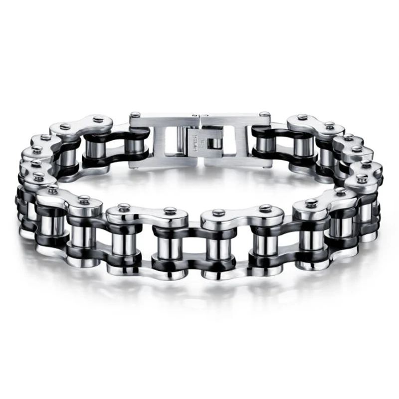 New trend titanium steel men's bracelet, hip-hop rock personality motorcycle chain, bicycle bracelet, no fading, no allergies
New trend titanium steel men's bracelet, hip-hop rock personality motorcycle chain, bicycle bracelet, no fading, no allergies