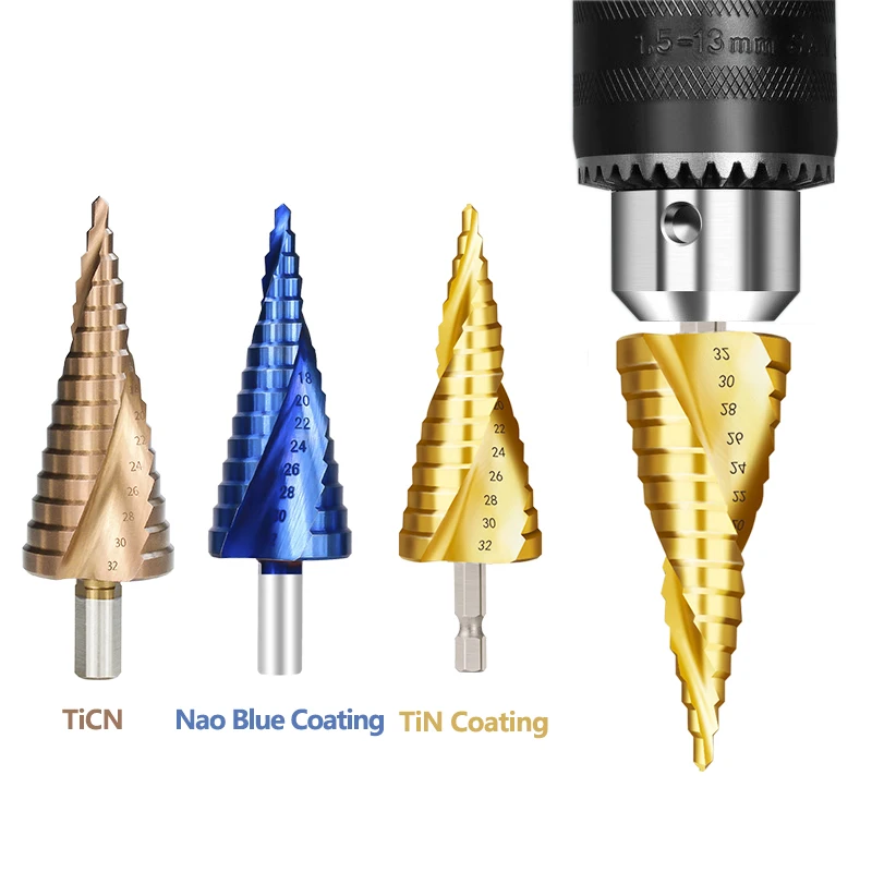 3pcs 4-12/20/32mm Hss Spiral Grooved Center Drill Bit Solid Carbide Mini Drill Accessories Titanium Step Cone Drill Bit 
3pcs 4-12/20/32mm Hss Spiral Grooved Center Drill Bit Solid Carbide Mini Drill Accessories Titanium Step Cone Drill Bit