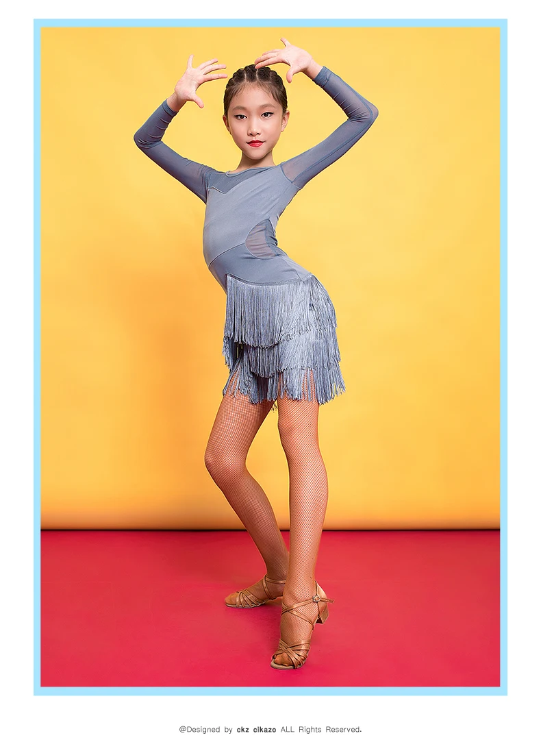 Детское платье для латиноамериканских танцев, с кисточками
Детское платье для латиноамериканских танцев, с кисточками