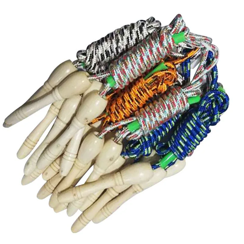 2.5 M Length Wooden Handle Fiber Color Random Kids Sports Gift Single Skip Rope Jump Ropes 
2.5 M Length Wooden Handle Fiber Color Random Kids Sports Gift Single Skip Rope Jump Ropes