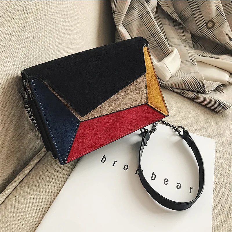 Wild Crossbody Bags Ladies Chains Strap Spell Color New PU Leather Flap Fashion Messenger Shoulder Bags Casual Women's Handbags
Wild Crossbody Bags Ladies Chains Strap Spell Color New PU Leather Flap Fashion Messenger Shoulder Bags Casual Women's Handbags
