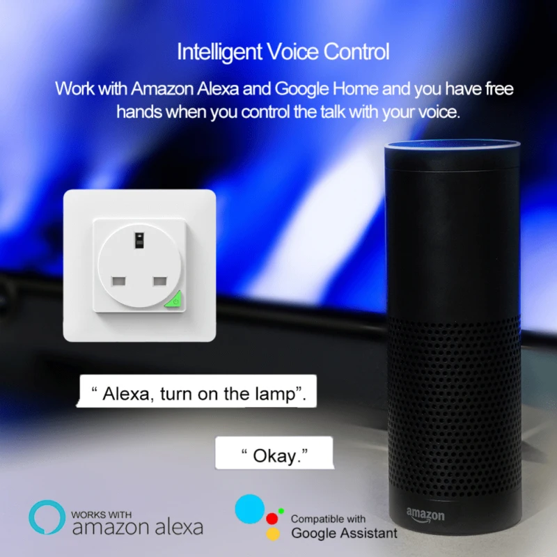 Smart Home Tuya Smart WiFi Wall Socket UK Plug 100V-240V 16A Electrical Outlets Smart Plug With For Amazon Alexa And Google Home
Smart Home Tuya Smart WiFi Wall Socket UK Plug 100V-240V 16A Electrical Outlets Smart Plug With For Amazon Alexa And Google Home