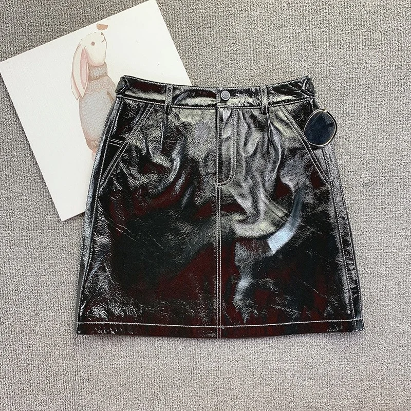 Punk style genuine leather black women wrap mini the line streetwear ladies sexy fashion sheepskin ladies high-waisted skirt
Punk style genuine leather black women wrap mini the line streetwear ladies sexy fashion sheepskin ladies high-waisted skirt