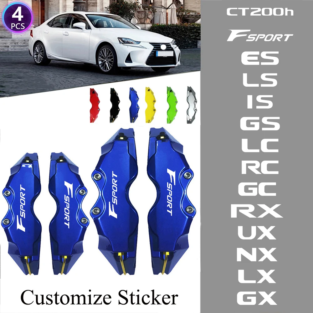 4PCS for Lexus (with Customize Sticker) ABS Plastic Front and Rear ABS Car Disc Brake Caliper Cover Kit Auto Accessories
4PCS for Lexus (with Customize Sticker) ABS Plastic Front and Rear ABS Car Disc Brake Caliper Cover Kit Auto Accessories