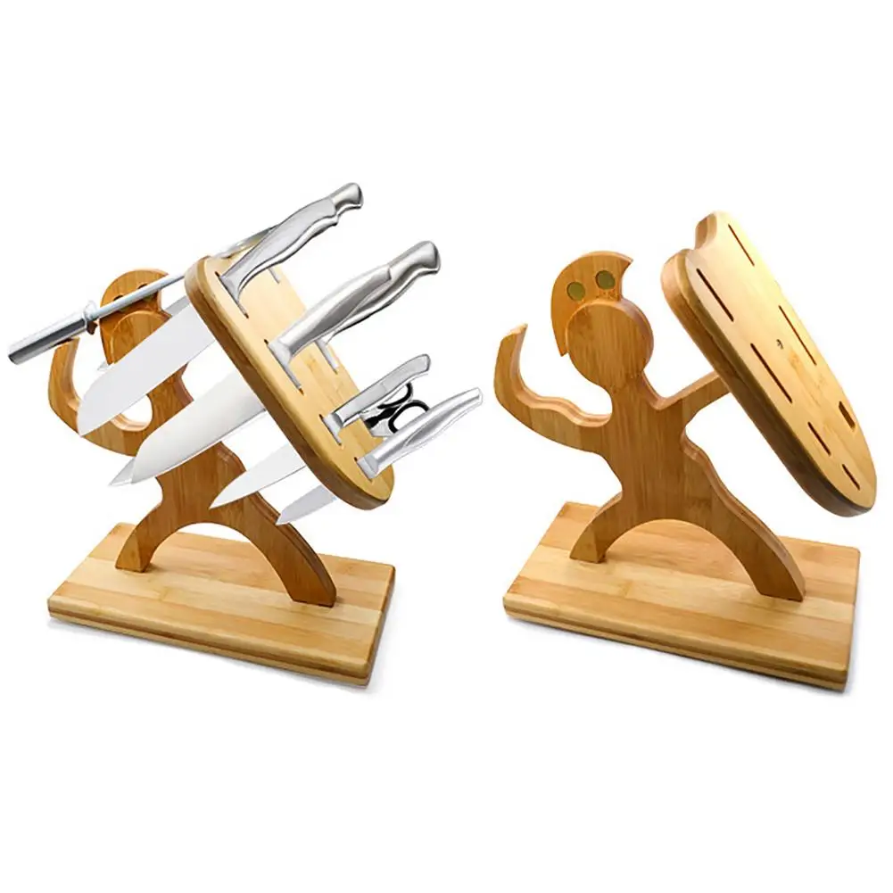 Wooden Knife Holder Stand Kitchen Cutter Block Humanoid Home Kitchenware Holder Rack Knife Stand Kitchen Accessories Organizer
Wooden Knife Holder Stand Kitchen Cutter Block Humanoid Home Kitchenware Holder Rack Knife Stand Kitchen Accessories Organizer
